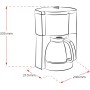 Melitta Look V Perfection 1025-06, Cafetera Goteo, AromaSelector, Moderna, Jarra de Vidrio, Depósito de Agua Extraíble,