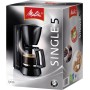Melitta Cafetera de filtro con jarra de vidrio, Para 5 tazas de café, Single 5, Blanco, M720-1/1