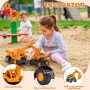 Phlognfy Juguete de Arena Excavadora Arenero, 3pcs Niños Excavadora Juguete Conjunto, con Volquete Camión Excavadora Cargador