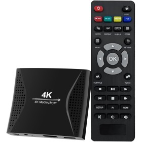 ZUMKUNM Reproductor Multimedia Digital 4K UHD y 1080P para Tarjetas USB y microSD señalización Digital H.265 H.264 MP4 MKV Video