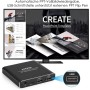 MYPIN Reproductor Multimedia 4K, Media Player con Control Remoto para Disco Duro de 8TB/Unidad USB/Tarjeta TF/H.265 MP4 PPT MKV