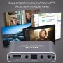 MYPIN Reproductor Multimedia 4K, Media Player con Control Remoto para Disco Duro de 8TB/Unidad USB/Tarjeta TF/H.265 MP4 PPT MKV