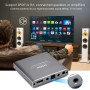 MYPIN Reproductor Multimedia 4K, Media Player con Control Remoto para Disco Duro de 8TB/Unidad USB/Tarjeta TF/H.265 MP4 PPT MKV