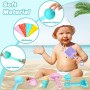 Juguete de arena para niños, juego de 21 piezas con moldes de hielo y bolsa de transporte, juguete de playa a partir de 3 años,
