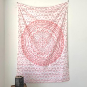 MOMOMUS Toalla de Playa Grande Antiarena - Pareo XL con Motivo Mandala - A Modo de Fina Manta de Pícnic para la Playa o Alfombra