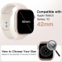 JETech Funda Impermeable con Protector de Pantalla para Apple Watch Series 9 8 7 41mm, Cristal Vidrio Templado Incorporado