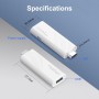 Xilibod H96Max Android 14.0 TV Stick 2GB RAM 16GB ROM Mali G31 H313 Quad Core Arm Cortex A53 Support 2.4G/5G WiFi BT5.0 Smart TV
