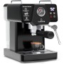 Klarstein Libeica Cafetera Espresso – 19 Bares, 1350W, Acero Inoxidable, Boquilla de Vapor, Depósito 1,8L, Panel Táctil, Para