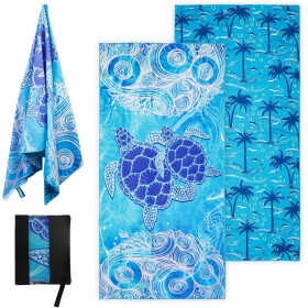 BBWELL Toalla Microfibra,Toalla Playa Grande,Beach Towel Suave,Ligera Y de Secado RáPido,Sin Arena,para Mujer Hombre,para