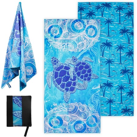 BBWELL Toalla Microfibra,Toalla Playa Grande,Beach Towel Suave,Ligera Y de Secado RáPido,Sin Arena,para Mujer Hombre,para