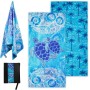 BBWELL Toalla Microfibra,Toalla Playa Grande,Beach Towel Suave,Ligera Y de Secado RáPido,Sin Arena,para Mujer Hombre,para