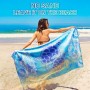 BBWELL Toalla Microfibra,Toalla Playa Grande,Beach Towel Suave,Ligera Y de Secado RáPido,Sin Arena,para Mujer Hombre,para