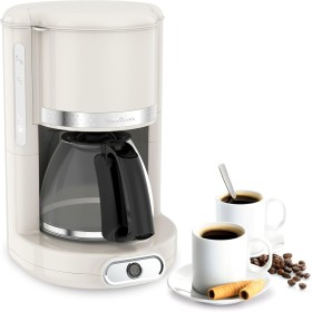 Moulinex Cafetera filtro Soleil FG381A - Cafetera de filtro vintage de 1000 W, capacidad de 1,25 L, jarra de cristal, sistema