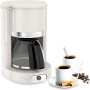 Moulinex Cafetera filtro Soleil FG381A - Cafetera de filtro vintage de 1000 W, capacidad de 1,25 L, jarra de cristal, sistema