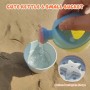 HPiano 11 Piezas Juguetes de Playa para Niños,Juguetes Arena Juegos,Juegos Playa con Cubo Playa, Juegos de Cubos, Palas