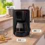 Bosch - Cafetera de Goteo, Jarra de Cristal Ergonómica, Depósito de Agua Extraible, Filtro Extraible, Apagado Automático, Anti