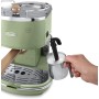 DeLonghi ECOV 311.GR Cafetera automática independiente, 1100 W, 1,4 L, 15 bares, acero inoxidable, verde