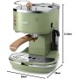 DeLonghi ECOV 311.GR Cafetera automática independiente, 1100 W, 1,4 L, 15 bares, acero inoxidable, verde