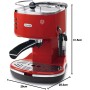 DeLonghi ECOV 311.GR Cafetera automática independiente, 1100 W, 1,4 L, 15 bares, acero inoxidable, verde