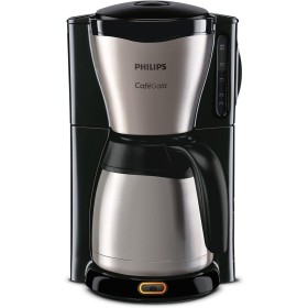 Philips Cafetera - Jarra Térmica 1.2L, hasta 15 Tazas, Acero Inox, Plateado/Negro (HD7546/20)