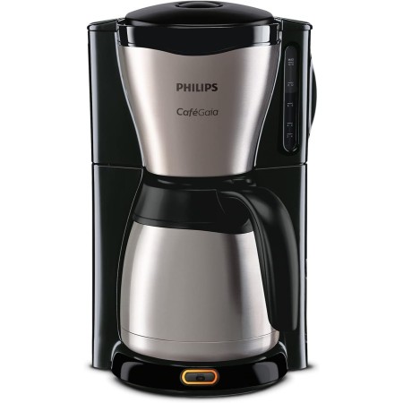 Philips Cafetera - Jarra Térmica 1.2L, hasta 15 Tazas, Acero Inox, Plateado/Negro (HD7546/20)