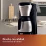 Philips Cafetera - Jarra Térmica 1.2L, hasta 15 Tazas, Acero Inox, Plateado/Negro (HD7546/20)