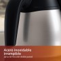 Philips Cafetera - Jarra Térmica 1.2L, hasta 15 Tazas, Acero Inox, Plateado/Negro (HD7546/20)