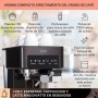 Klarstein Cafetera Espresso 1.8L con Espumador de Leche, Cafeteras de 20 Bares, Cafetera Automaticas de 1350W para Café Molido,