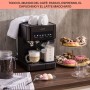 Klarstein Cafetera Espresso 1.8L con Espumador de Leche, Cafeteras de 20 Bares, Cafetera Automaticas de 1350W para Café Molido,