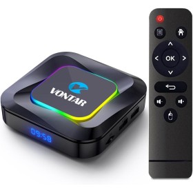 CHROX Android TV Box 13.0, VONTAR R3 Android Set Top Box 4GB RAM 128 GB ROM, RK3528 CPU De Cuatro Núcleos Compatible con WiFi