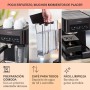 Klarstein Cafetera Espresso 1.8L con Espumador de Leche, Cafeteras de 20 Bares, Cafetera Automaticas de 1350W para Café Molido,