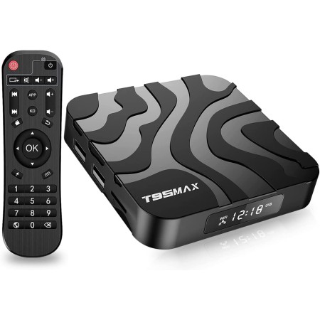 2023 Android TV Box 12.0, T95 MAX 4GB RAM 32GB ROM H618 Quad-Core Cortex-A53 Soporte Ultra HD 6K 4K HDR10 3D USB 2.0 Bluetooth