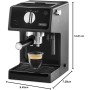De'Longhi Cafetera Espresso DELONGHI Modelo ECP31.21 Bomba, 1100 W, 1.1 litros, 0 Decibeles, Madera, Negro