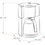 Melitta Look V Therm Perfection 1025-16 - Cafetera de goteo con jarra térmica y protección antical, cafetera de filtro con