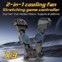 Ventilador de refrigeración 2 en 1, Gamepad de estiramiento X3 para mu