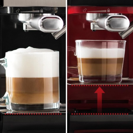 Breville Prima Latte II Espresso | Cafetera para latte y capuchino | Bomba profesional de 15 bares y espumador | Plata [VCF108X]