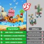 ToyUnited Bloques magnéticos "Nightmare", juego XXL de 150 piezas, juguete creativo de construcción 3D, bloques de construcción