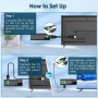 Android TV Stick 12.0 DDR4 2GB RAM 16GB H313 Quad-Core 64bit WiFi5 Dual 2.4G/5G WiFi 4K HDR10+ Ultra USB HD Smart TV Stick Box