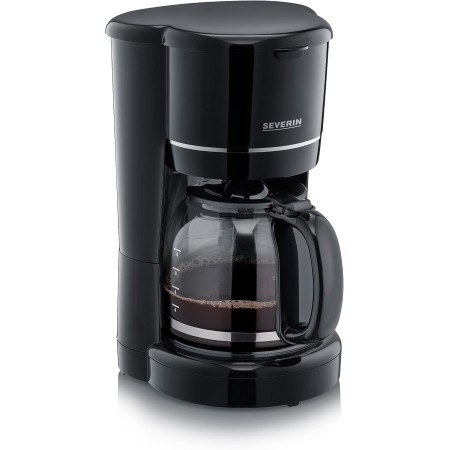 SEVERIN - Cafetera de goteo pequeña para 4 tazas, cafetera de filtro / Cafetera americana con jarra de cristal,desconexión