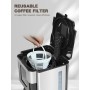 Homtone Cafetera de Goteo con Jarra Térmica, 1000W Programable Cafetera con Temporizador, 8 Tazas, Apagado Automático, Sistema