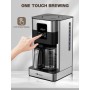Homtone Cafetera de Goteo con Jarra Térmica, 1000W Programable Cafetera con Temporizador, 8 Tazas, Apagado Automático, Sistema