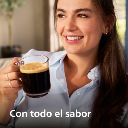 Philips Cafetera Espresso Totalmente Automática Serie 5500-20 Cafés Calientes y con Hielo, Sistema de Leche LatteGo de Limpieza