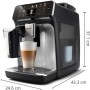 Philips Cafetera Espresso Totalmente Automática Serie 5500-20 Cafés Calientes y con Hielo, Sistema de Leche LatteGo de Limpieza