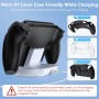 FYOUNG Base de carga para PlayStation Portal compatible con cubierta protectora, soporte de carga portátil RGB con cable USB-C,