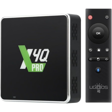 Ugoos X4Q Pro Android 11 Amlogic S905X4 TV Box 4GB RAM 32GB ROM 2.4G/5G Dual WiFi BT5.1 USB 3.0 Ethernet 1000M Soporta AV1 4K