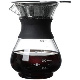 PIQIUQIU Cafetera de Taza Invertida 400 ml, cafetera de Vidrio Goteo Manual cafetera Goteo Manual cafetera Goteo Manual Filtro