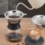 PIQIUQIU Cafetera de Taza Invertida 400 ml, cafetera de Vidrio Goteo Manual cafetera Goteo Manual cafetera Goteo Manual Filtro