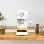 Cecotec Cafetera Espresso Cafelizzia 790 White Pro.Sistema Thermoblock, 20 Bares, ModoAuto 1 y 2 Cafés, Vaporizador Orientable,
