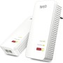 Fritz!Powerline 1240 AX WLAN Set International - Adaptador PLC Gigabit con Wi-Fi 6, Mesh, 2 Puertos Gigabit, Ideal para