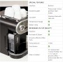 Gaggia Cafetera manual Carezza Deluxe RI8525/01 para café molido y cápsulas, 230 V, 50 Hz, 1900 W, gris/negra